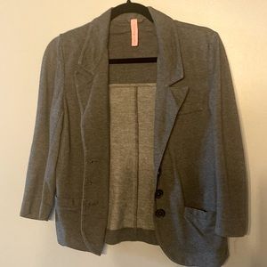 Grey cotton blazer